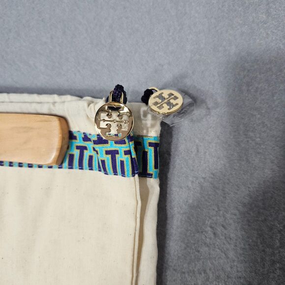2 Tory Burch Shoe Bags with Little Gold Tone Charms - Picture 1 of 5